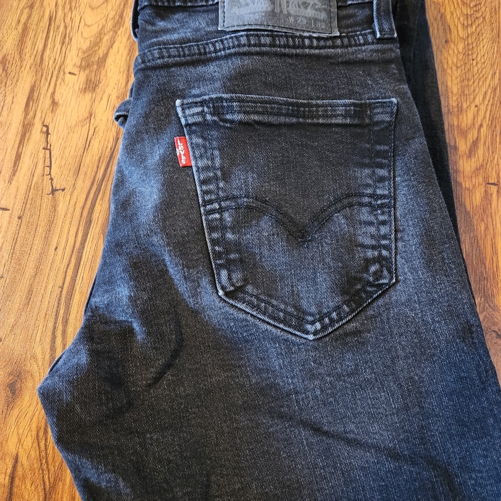 Dark Gray Denim Jeans